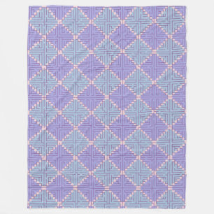 Maze Patchwork Fleece Blanket