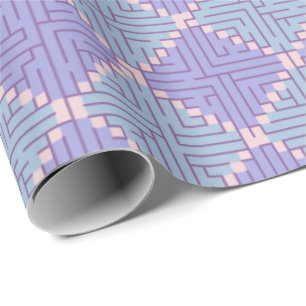 Maze Patchwork Wrapping Paper
