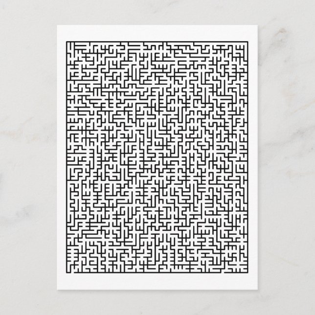 Maze Postcard (Front)