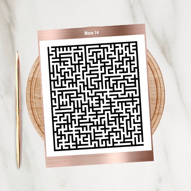 Maze Puzzle Fourteen Copper | Activity Cards (Creator Uploaded)