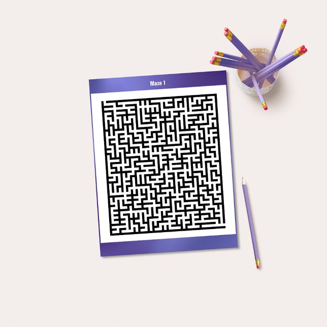 Maze Puzzle One Purple | Activity Cards (Creator Uploaded)