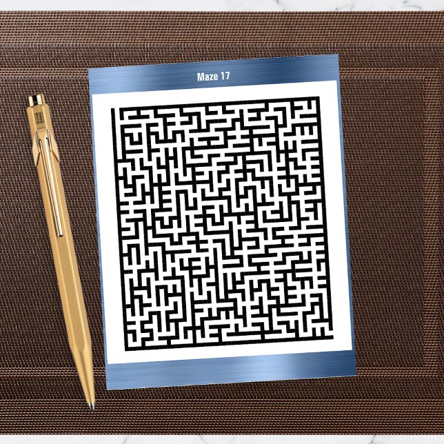 Maze Puzzle Seventeen Blue | Activity Cards (Creator Uploaded)