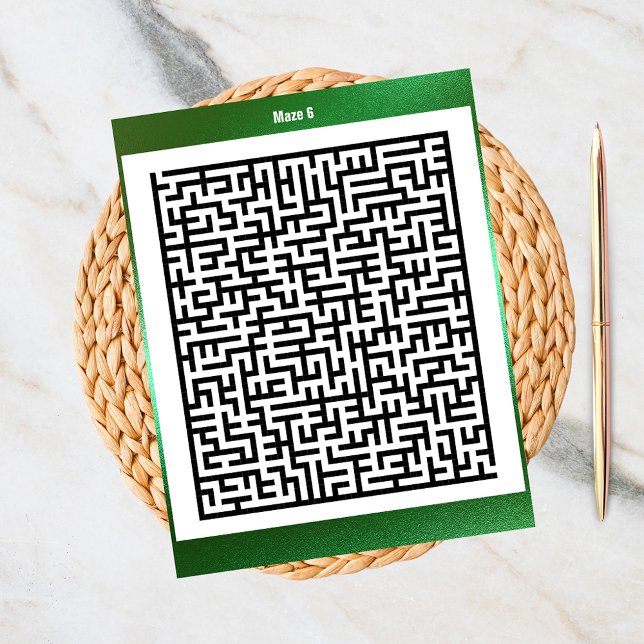 Maze Puzzle Six Green | Activity Cards (Creator Uploaded)