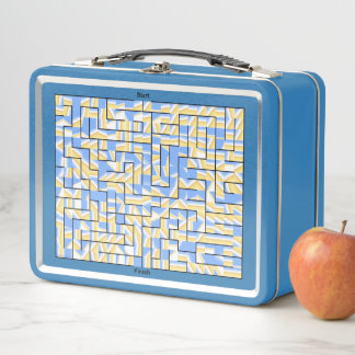 Maze Puzzles Metal Lunch Box