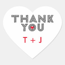 Maze Typography Wedding Monogram Thank You
