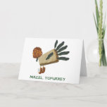 Mazel Tofurkey Thanksgivukkah veggie greeting card<br><div class="desc">Perfect Thanksgivukkah card for the Jewish vegetarian in your life.</div>