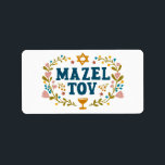 MAZEL TOV BAR BAT MITZVAH Jewish Customisable  Label<br><div class="desc">Hand drawn text by me for you. Great for a bar or bat mitzvah or jewish wedding or other event. For more designs and colours check my shop! Or let me know if you'd like something custom.  Ask if you don't find what you need! :)</div>