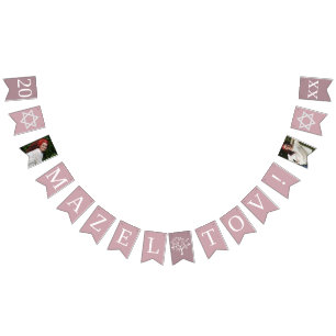 Mazel Tov Bat Mitzvah Celebration Bunting