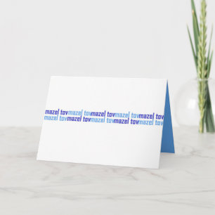 Mazel Tov (Blues) Card