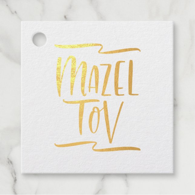 Mazel Tov Favour Tags (Front)