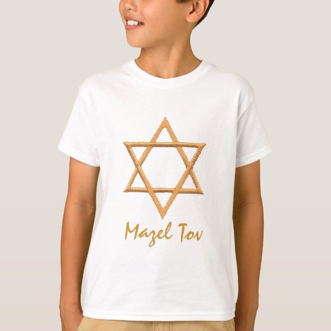Mazel Tov/Star of David T-Shirt (Front)