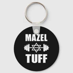 Mazel Tuff Funny Jewish Workout Key Ring