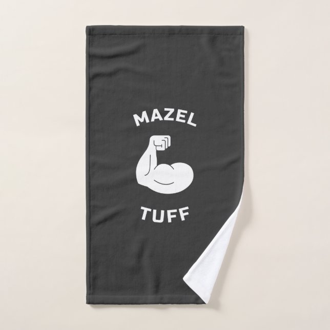 Mazel Tuff Strong Jew sleeveless workout shirt Hand Towel (Hand Towel)