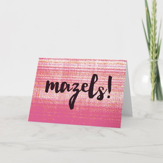 Mazels Pink Card (Front)