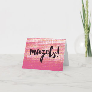 Mazels Pink Card