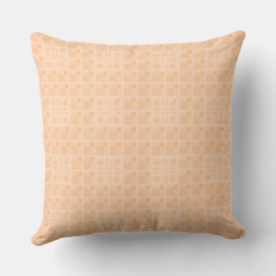 Mazipoodles 3D Square Grid Peach  Cushion
