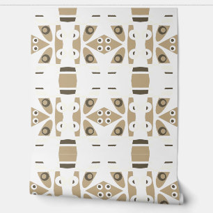 Mazipoodles Abstract Leapfrog Sepia Wallpaper