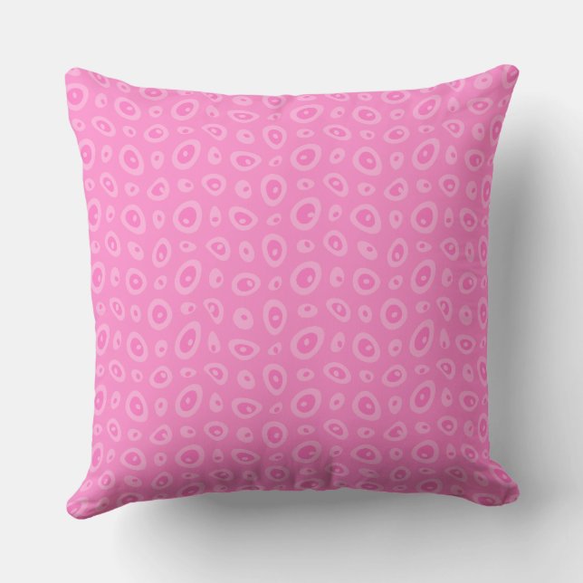 Mazipoodles Abstract Teardrops - Pink Cushion (Back)