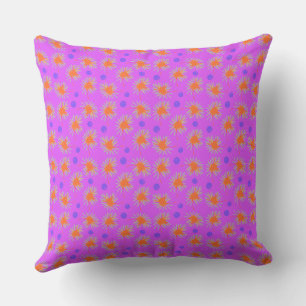 Mazipoodles Bold Daisies - Pink Orange Purple Cushion