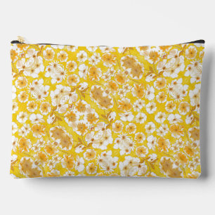 Mazipoodles Botanical Garden - Butterscotch Yellow Accessory Pouch
