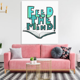 MAZIPOODLES Feed The Mind 066 Canvas Print