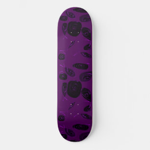Mazipoodles Fish Roses Violet Black Skateboard