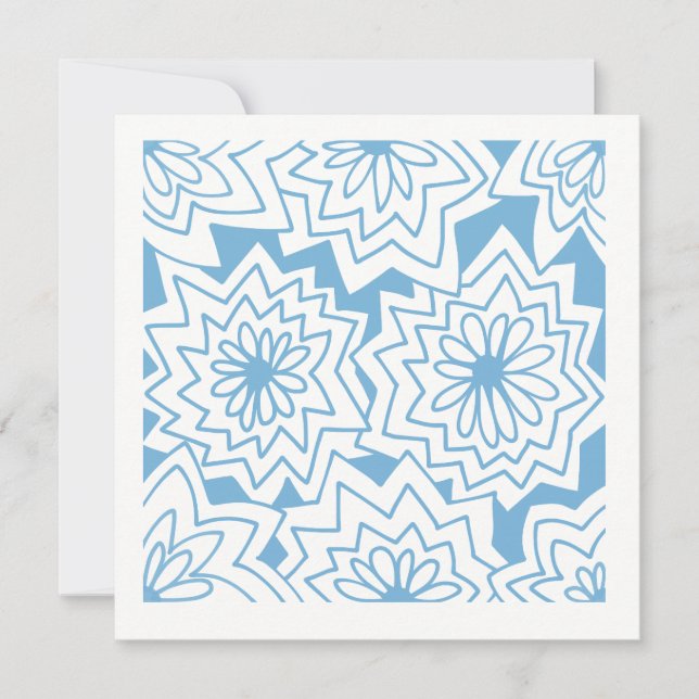 Mazipoodles Floral Fireworks Pattern 103 Card (Front)