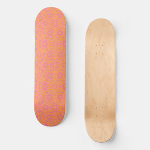 MAZIPOODLES Floral Fireworks Pattern 10 Skateboard