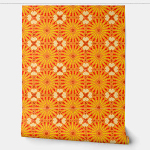 Mazipoodles Kaleidoscope P Red Yellow Orange 2A Wallpaper