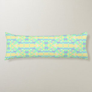 Mazipoodles Leapfrog - Yellow Green Blue Purple Body Cushion