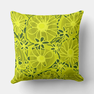 Mazipoodles Love Flowers - Lime Green Cushion