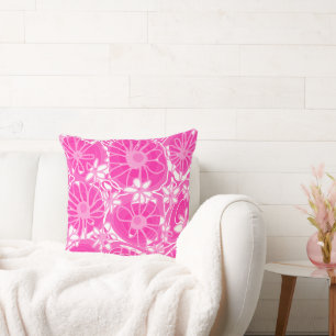 Mazipoodles Love Flowers - White Pink Too Cushion