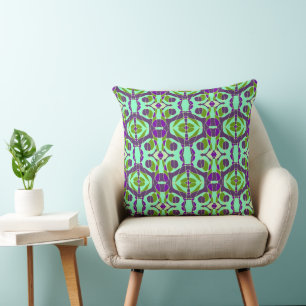 Mazipoodles Neuro Art - Spearmint Purple Green Cushion
