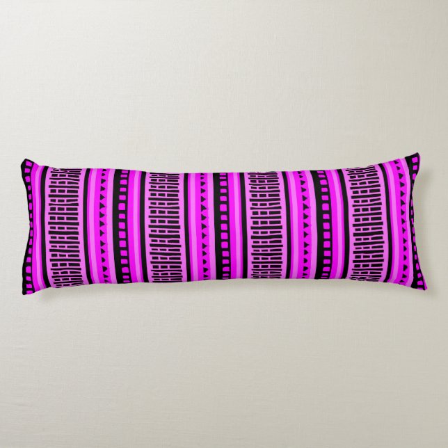 MAZIPOODLES Striped Ribbed Knitting Pattern 001 B  Body Cushion (Back)
