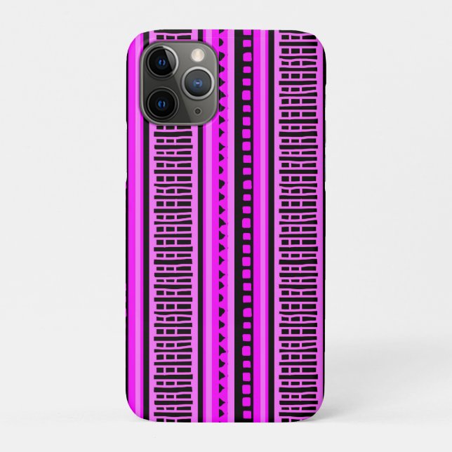 MAZIPOODLES Striped Ribbed Knitting Pattern 001 B  Case-Mate iPhone Case (Back)