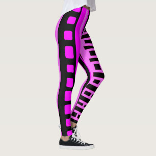 MAZIPOODLES Striped Ribbed Knitting Pattern 001 B Leggings