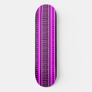 MAZIPOODLES Striped Ribbed Knitting Pattern 001 B Skateboard