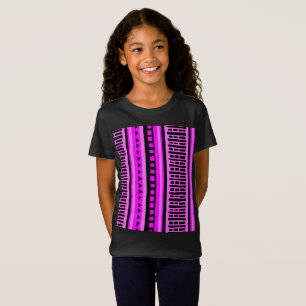MAZIPOODLES Striped Ribbed Knitting Pattern 001 B T-Shirt