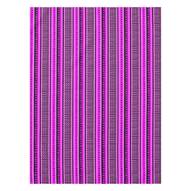 MAZIPOODLES Striped Ribbed Knitting Pattern 001 B  Tablecloth (Front)