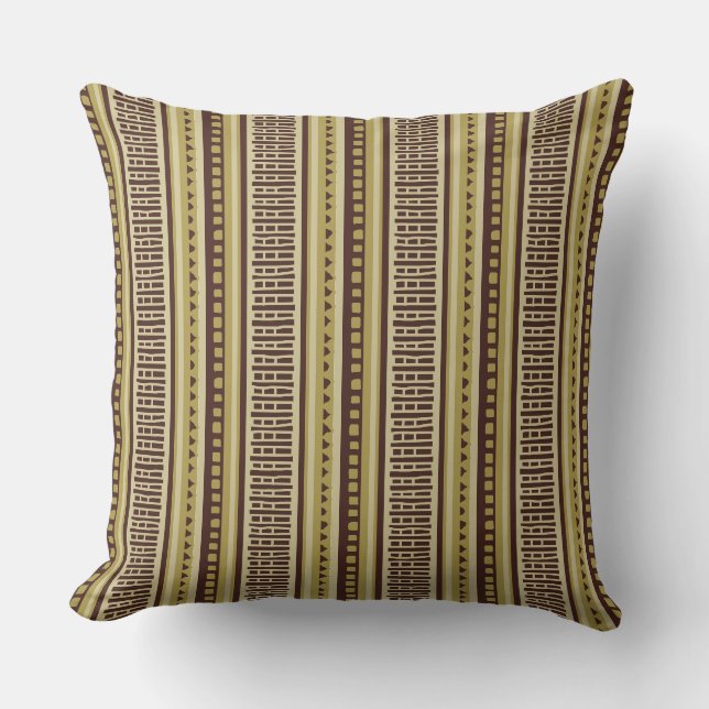 MAZIPOODLES Striped Ribbed Knitting Pattern 030 Cushion (Front)