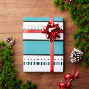 MAZIPOODLES Striped Ribbed Knitting Pattern 236 B  Wrapping Paper