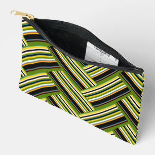 MAZIPOODLES Stripes Spaghetti 11 Herringbone  Accessory Pouch