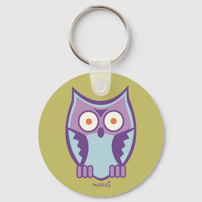 MAZZI the KING OWL Key Ring (Front)