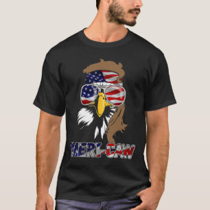 Mb35 Mullet Eagle meri-caw 4th Of July Independenc T-Shirt