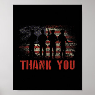 Mb35 Thank You Memorial Day Military American Poster