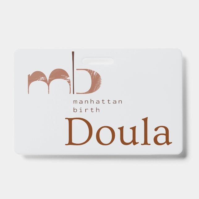 MB Doula Badge ID Badge (Front)