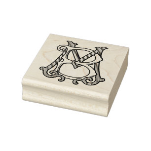 MB Monogram BM Monogram Rubber Ink Stamp