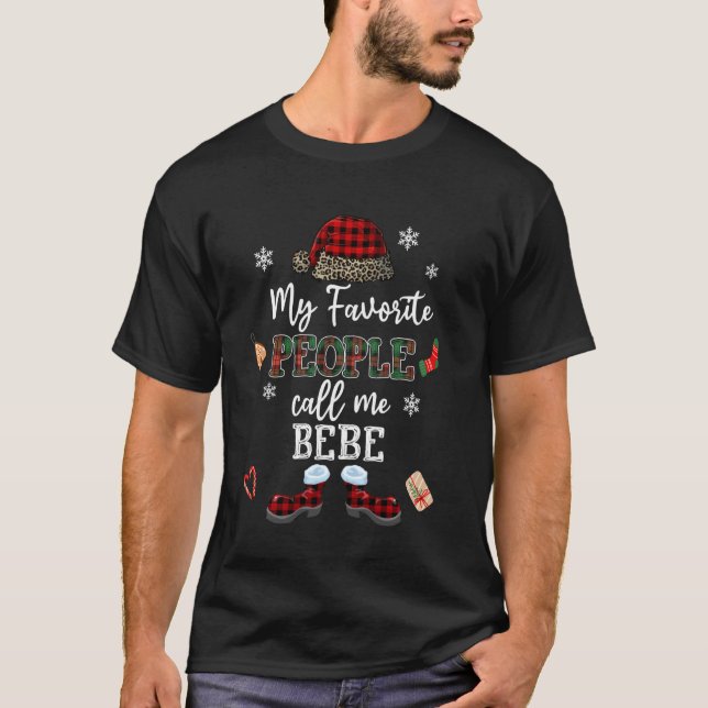 Mb My Favourite People Call Me Bebe Thanksgiving C T-Shirt (Front)