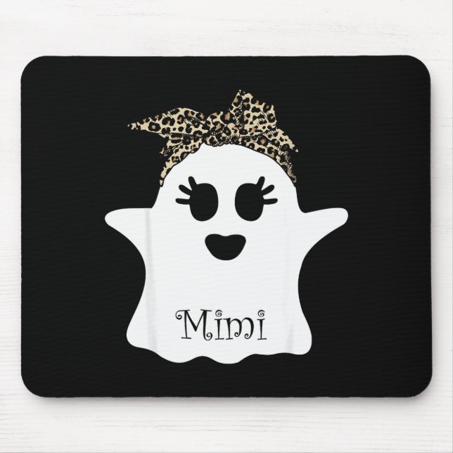 Mb Soky Mimi Ghost Bandana Boo Halloween Family Ma Mouse Mat (Front)