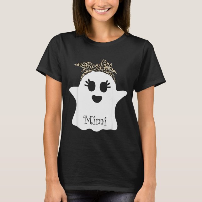 Mb Soky Mimi Ghost Bandana Boo Halloween Family Ma T-Shirt (Front)